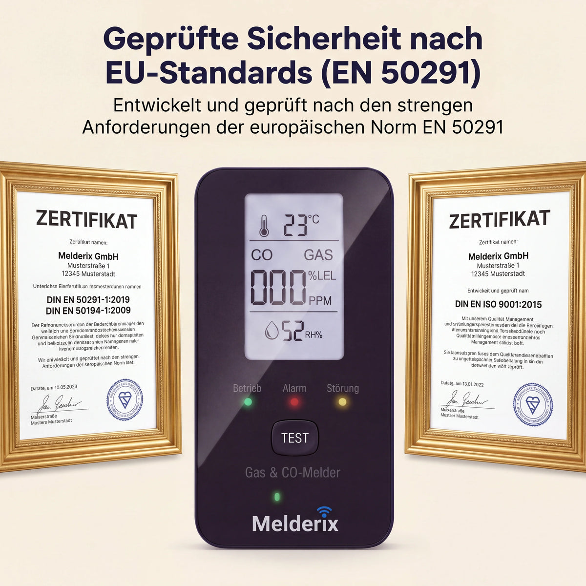 Melderix 4-in-1 CO-ilmaisin perheelle & lemmikeille