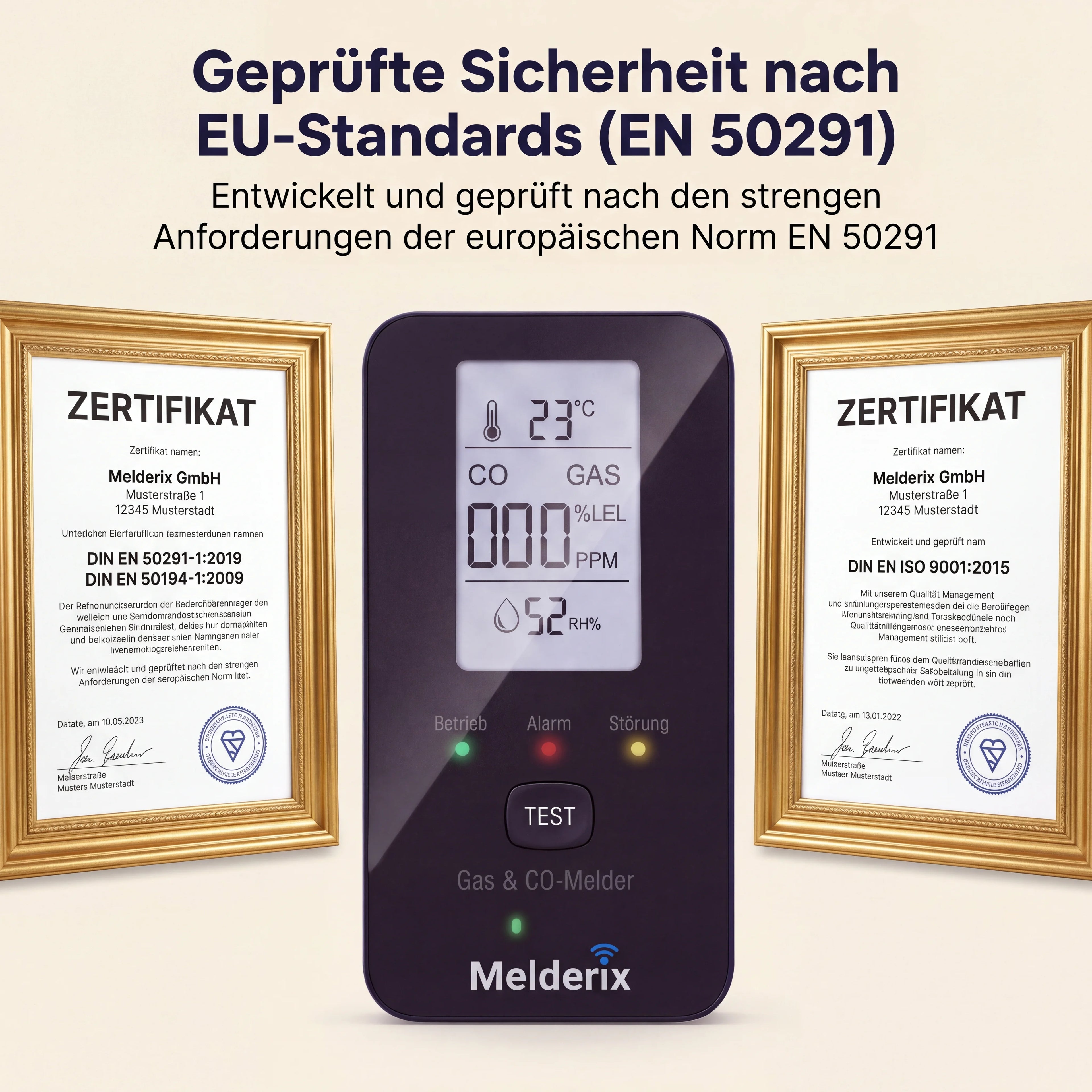 Melderix 4-in-1 CO-ilmaisin perheelle & lemmikeille
